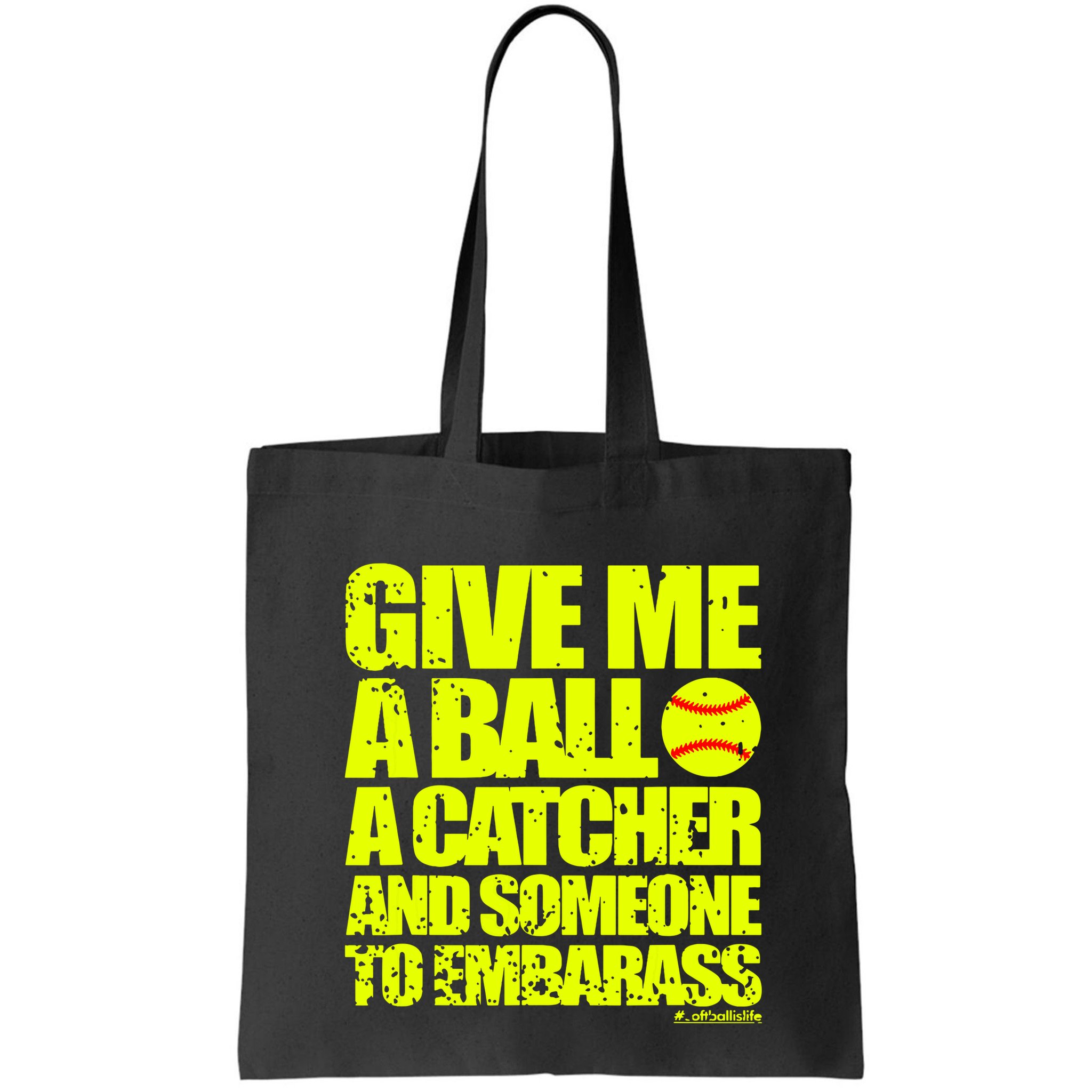 Girl Softball Pitcher Funny Bag