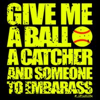 Girl Softball Pitcher Funny Bag