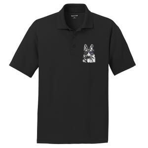 German Shepherd Police Flag PosiCharge RacerMesh Polo