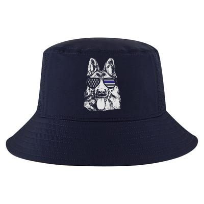 German Shepherd Police Flag Cool Comfort Performance Bucket Hat