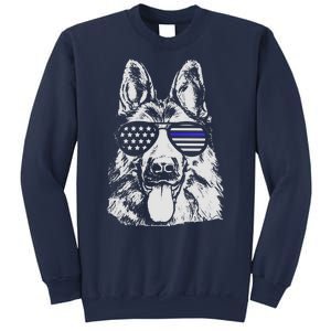 German Shepherd Police Flag Sweatshirt