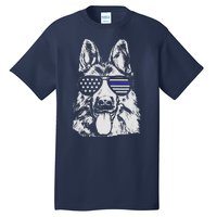 German Shepherd Police Flag Tall T-Shirt