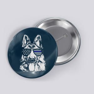 German Shepherd Police Flag Button