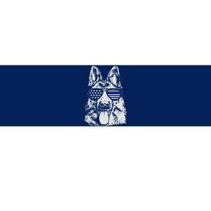 German Shepherd Police Flag Bumper Sticker