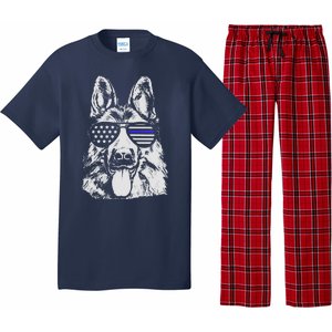 German Shepherd Police Flag Pajama Set