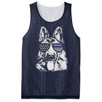 German Shepherd Police Flag Mesh Reversible Basketball Jersey Tank