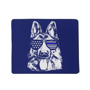 German Shepherd Police Flag Mousepad