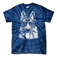 German Shepherd Police Flag Tie-Dye T-Shirt