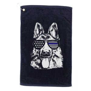 German Shepherd Police Flag Platinum Collection Golf Towel