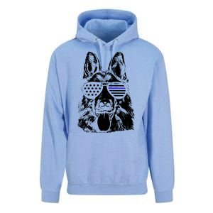 German Shepherd Police Flag Unisex Surf Hoodie