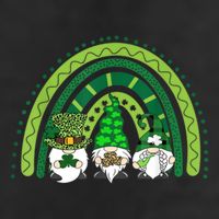 Gnome St Patrick's Day Rainbow 7 Panel Mesh Trucker Snapback Hat