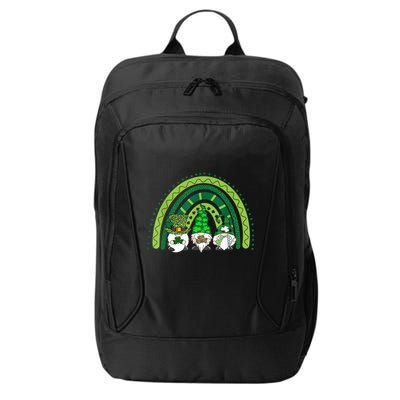 Gnome St Patrick's Day Rainbow City Backpack