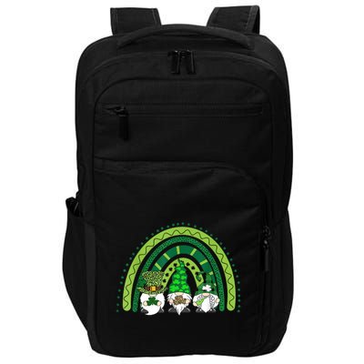 Gnome St Patrick's Day Rainbow Impact Tech Backpack