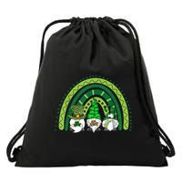 Gnome St Patrick's Day Rainbow Drawstring Bag