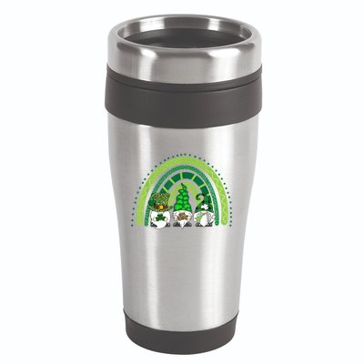 Gnome St Patrick's Day Rainbow 16oz Travel Tumbler