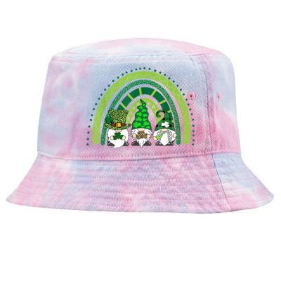 Gnome St Patrick's Day Rainbow Tie-Dyed Bucket Hat