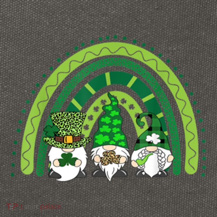 Gnome St Patrick's Day Rainbow Cotton Canvas Backpack