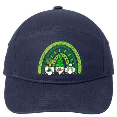 Gnome St Patrick's Day Rainbow 7-Panel Snapback Hat