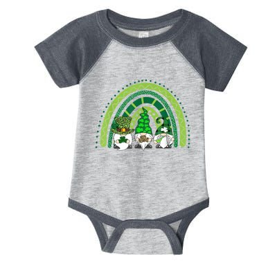 Gnome St Patrick's Day Rainbow Infant Baby Jersey Bodysuit