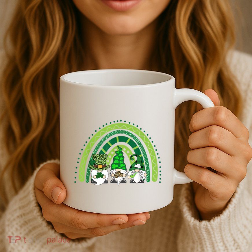 Gnome St Patrick's Day Rainbow Mug
