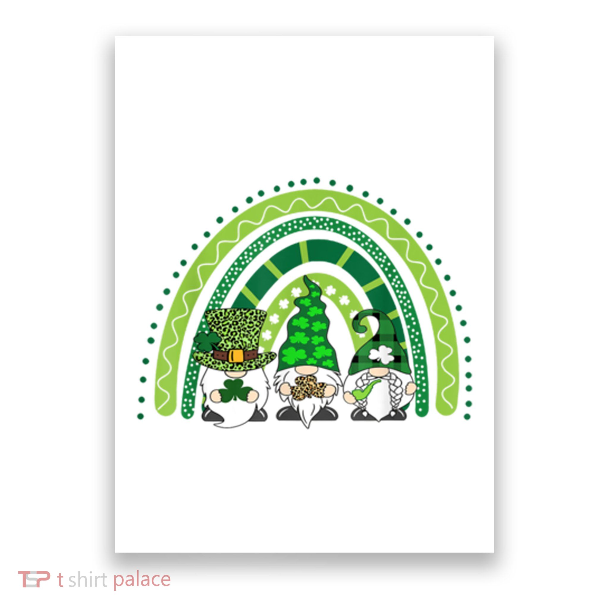 Gnome St Patrick's Day Rainbow Poster