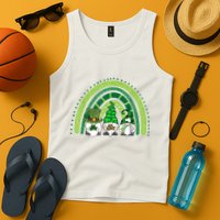 Gnome St Patrick's Day Rainbow Tank Top