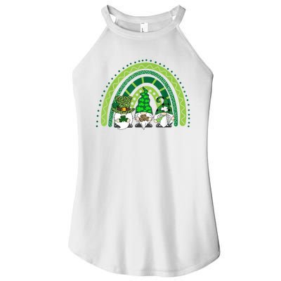 Gnome St Patrick's Day Rainbow Women’s Perfect Tri Rocker Tank