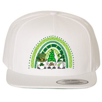 Gnome St Patrick's Day Rainbow Wool Snapback Cap