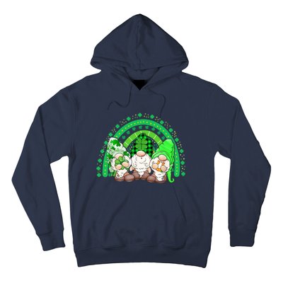 Gnome St Patricks Day Rainbow Shamrock Gnome Hoodie