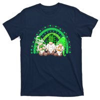 Gnome St Patricks Day Rainbow Shamrock Gnome T-Shirt