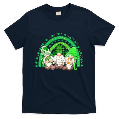 Gnome St Patricks Day Rainbow Shamrock Gnome T-Shirt