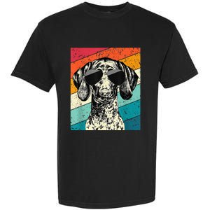 German Shorthaired Pointer Sunglasses Gsp Dog Garment-Dyed Heavyweight T-Shirt