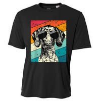 German Shorthaired Pointer Sunglasses Gsp Dog Cooling Performance Crew T-Shirt