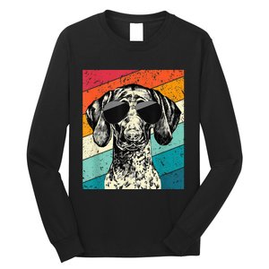 German Shorthaired Pointer Sunglasses Gsp Dog Long Sleeve Shirt