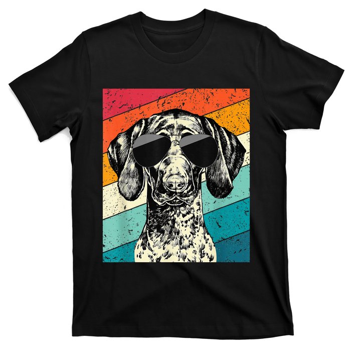 German Shorthaired Pointer Sunglasses Gsp Dog T-Shirt