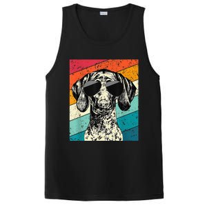 German Shorthaired Pointer Sunglasses Gsp Dog PosiCharge Competitor Tank