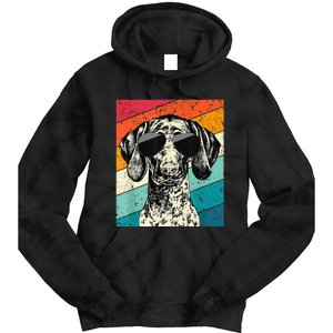 German Shorthaired Pointer Sunglasses Gsp Dog Tie Dye Hoodie