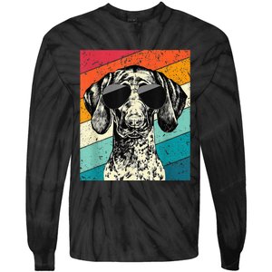 German Shorthaired Pointer Sunglasses Gsp Dog Tie-Dye Long Sleeve Shirt