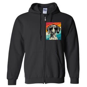 German Shorthaired Pointer Sunglasses Gsp Dog Full Zip Hoodie