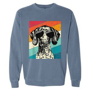 German Shorthaired Pointer Sunglasses Gsp Dog Garment-Dyed Sweatshirt