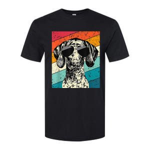 German Shorthaired Pointer Sunglasses Gsp Dog Softstyle CVC T-Shirt