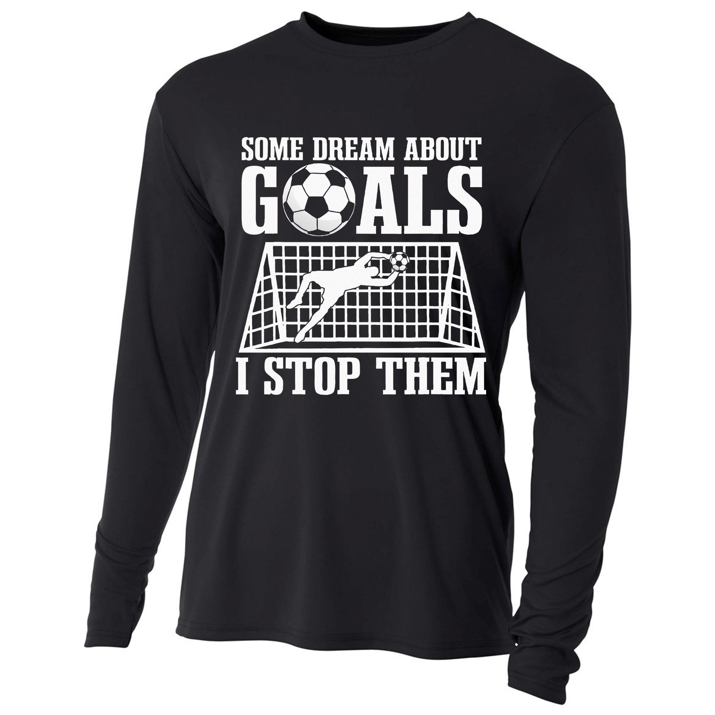 Goalie Soccer Player Goalkeeper Team Keeper Sport Goaltender Cooling Performance Long Sleeve Crew