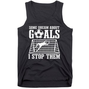 Goalie Soccer Player Goalkeeper Team Keeper Sport Goaltender Tank Top