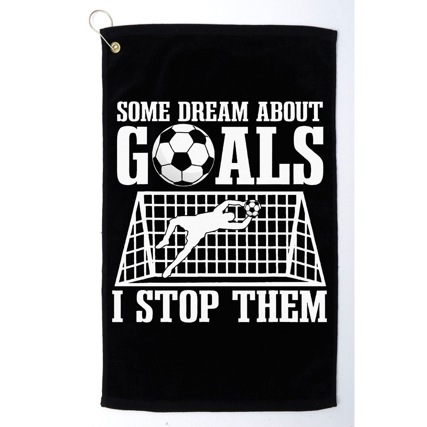 Goalie Soccer Player Goalkeeper Team Keeper Sport Goaltender Golf Towel