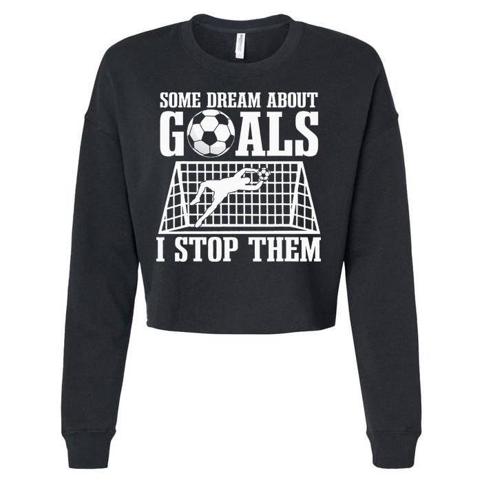 Goalie Soccer Player Goalkeeper Team Keeper Sport Goaltender Cropped Pullover Crew