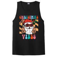 Groovy Santa Peace Christmas Vibes Retro Xmas PosiCharge Competitor Tank