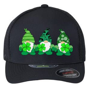 Gnome St Patricks Holiday Clover Flexfit Unipanel Trucker Cap