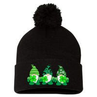 Gnome St Patricks Holiday Clover Pom Pom 12in Knit Beanie