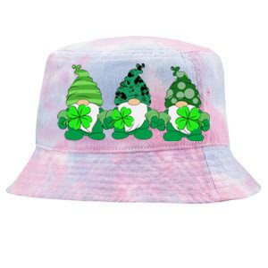 Gnome St Patricks Holiday Clover Tie-Dyed Bucket Hat