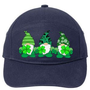 Gnome St Patricks Holiday Clover 7-Panel Snapback Hat